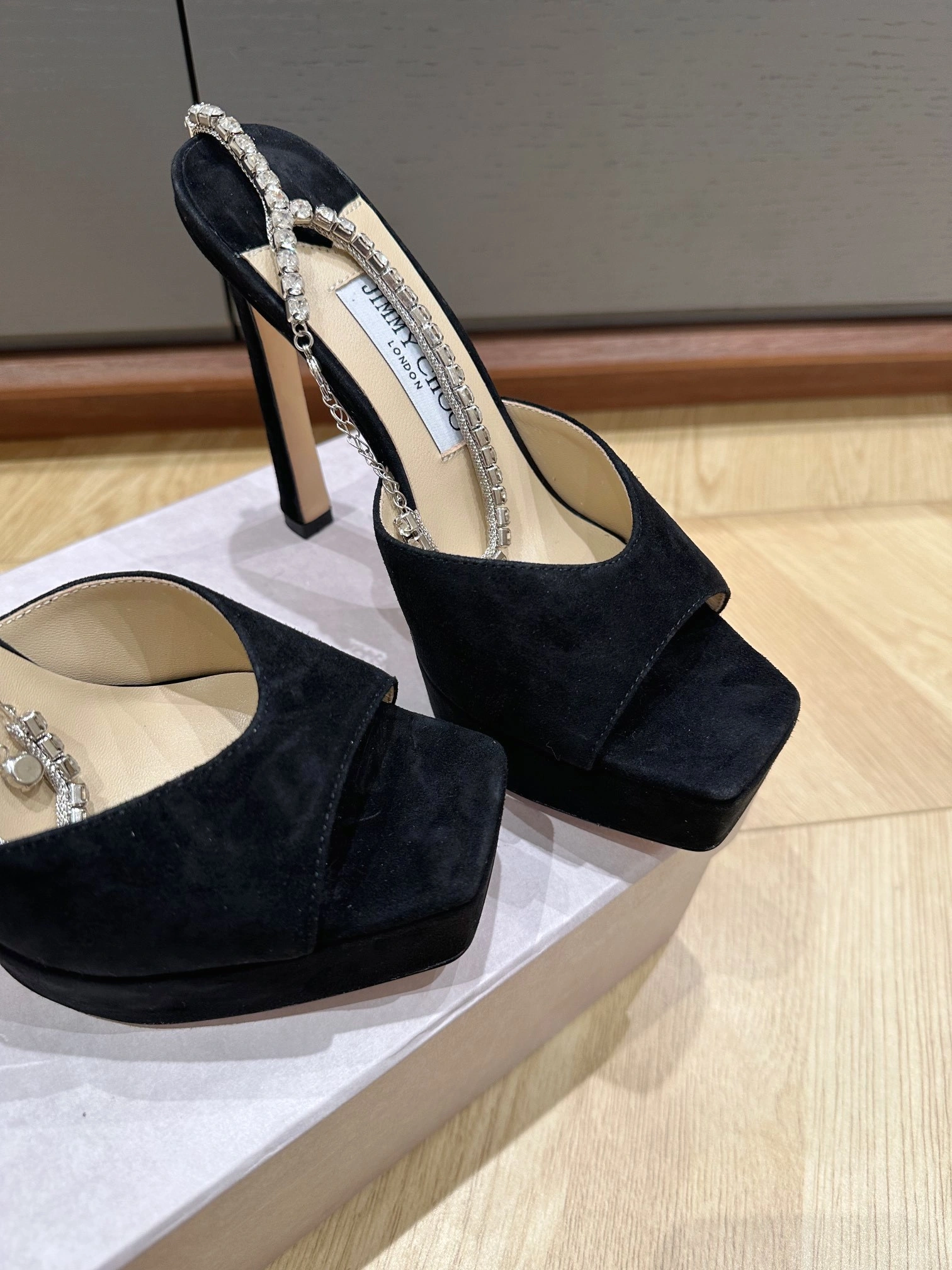 COCO- SAEDASANDALPF125EWA Heel height：13CM Waterproof: 3.5cm sheepskin item:D-X03C1482